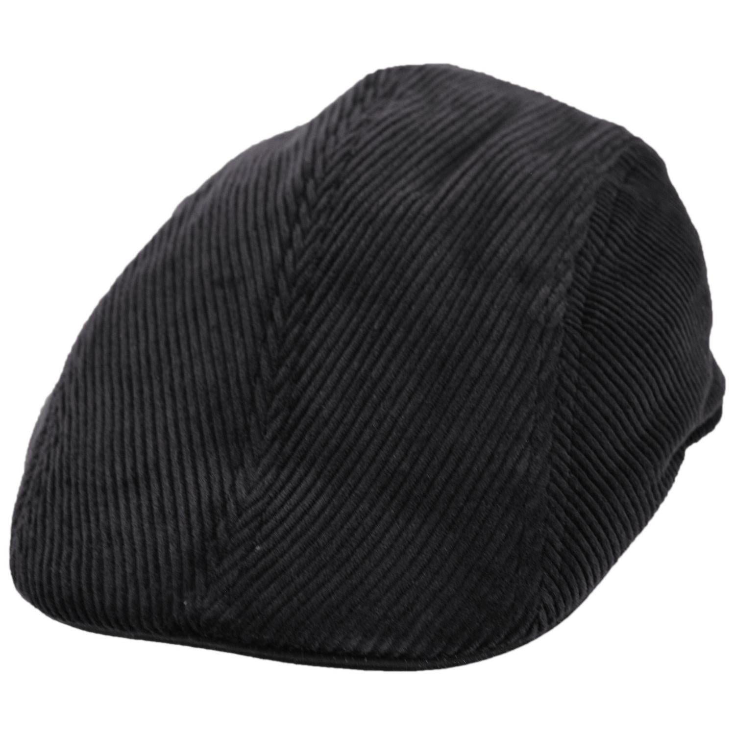 Dorfman Pacific | Philip Corduroy Ivy Cap | 160162 | lead | BLACK