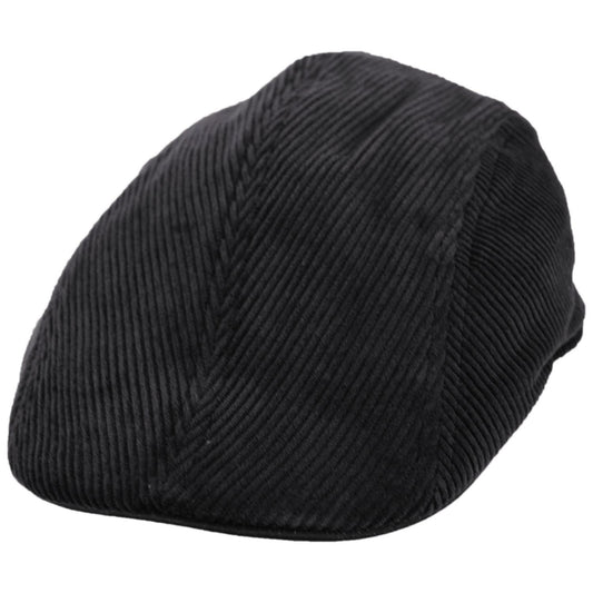 Dorfman Pacific | Philip Corduroy Ivy Cap | 160162 | lead | BLACK
