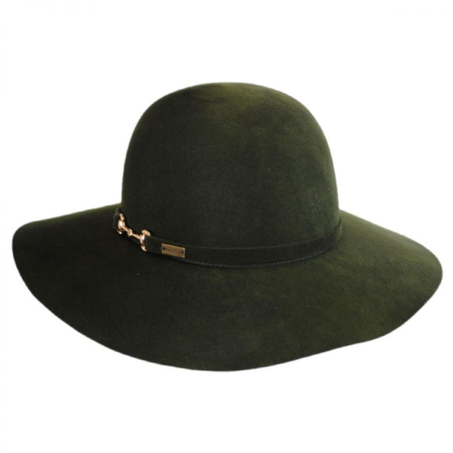 Betmar | Hannah Wool LiteFelt Floppy Hat | 123197 | lead | OLIVE GREEN