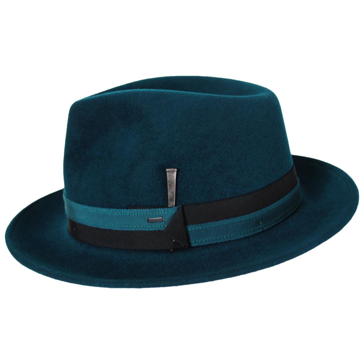 Bailey 1922 | Appley Elite Velour Wool Felt Fedora Hat | 130398 | profile | SEA MOSS
