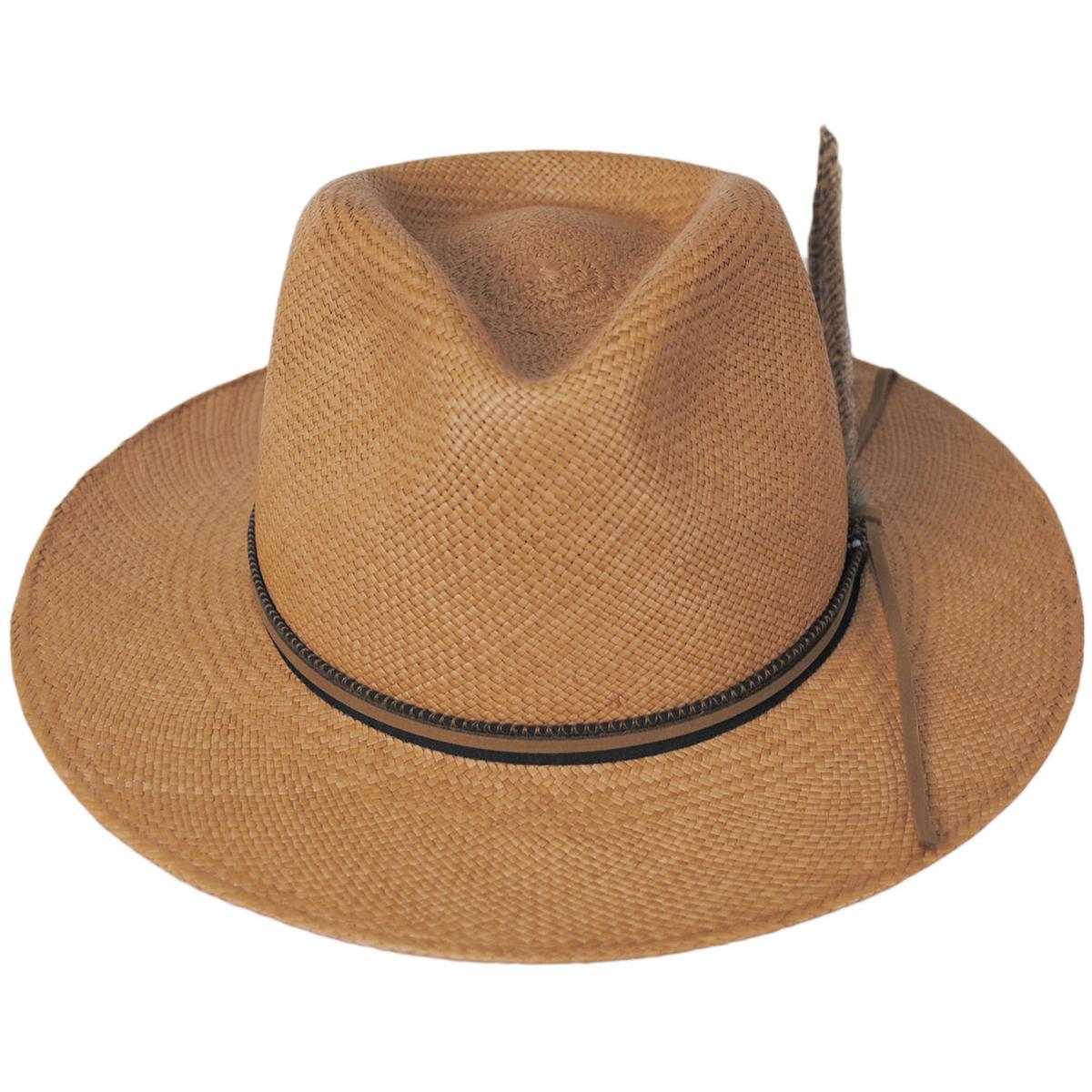 Bigalli | Juniper Panama Straw Fedora Hat | 129239 | front | PUTTY