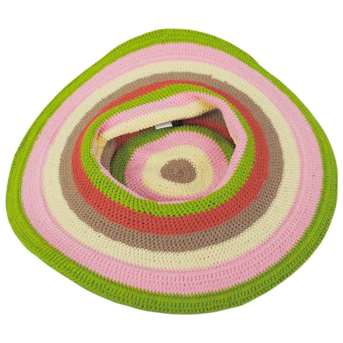 San Diego Hat Company | Java Striped Cotton Crochet Sun Hat | 108935 | under | MULTI STRIPE