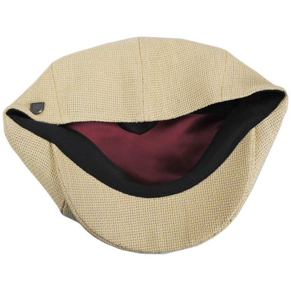 BRIXTON HATS | Brood Straw Lightweight Newsboy Cap | 161558 | under | DARK TAN STRAW