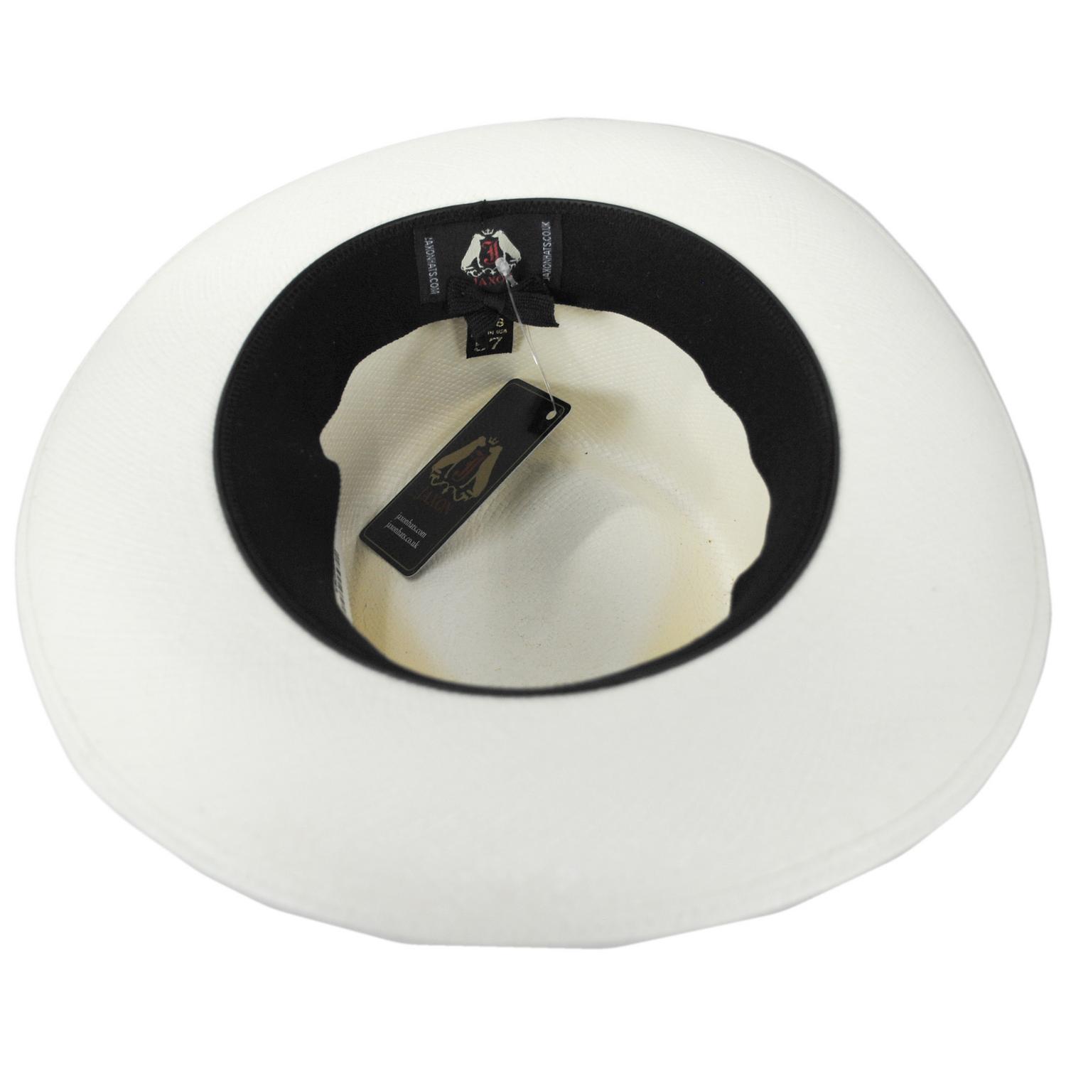 Jaxon Hats | Humphrey Grade 8 Panama Straw Fedora Hat | 127153 | under | BLEACH