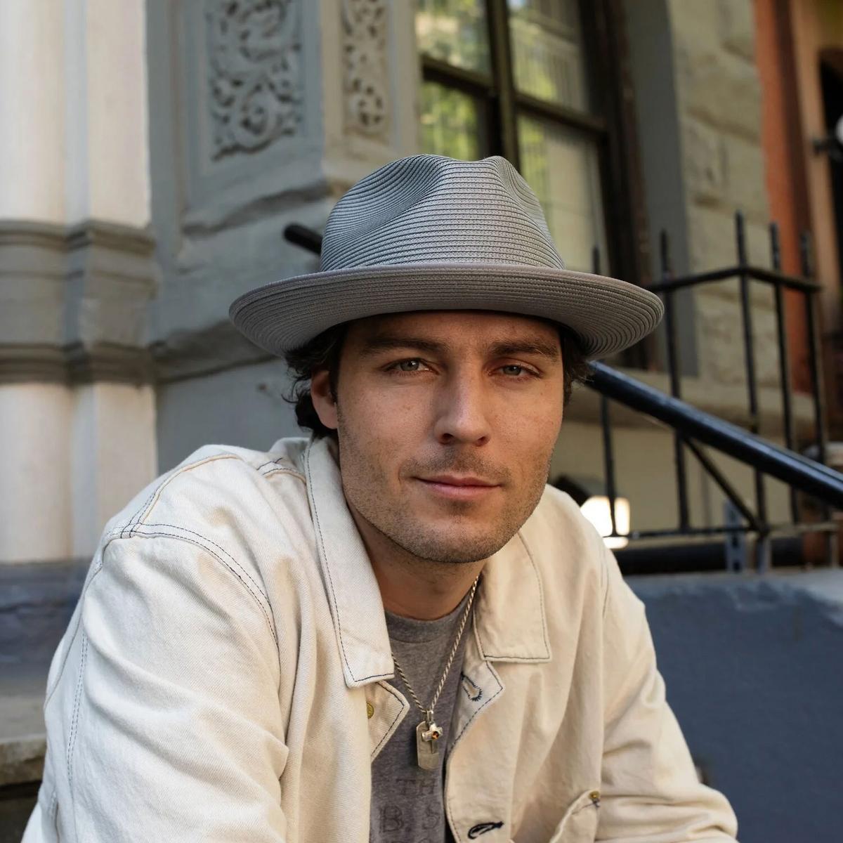 Stetson | Stratoliner Milan Straw Fedora Hat | 126908 | lsmone | GREY