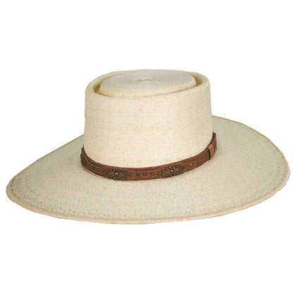 Stetson | Highlands Palm Straw Gambler Hat | 127036 | lead | NATURAL