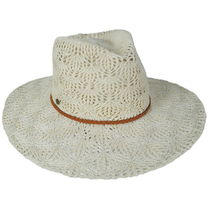 Scala | Aubree Lace Knit Outback Ranch Fedora Hat