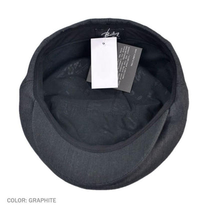 Bailey 1922 | Slater Fabric Ivy Cap | 167114 | under | GRAPHITE