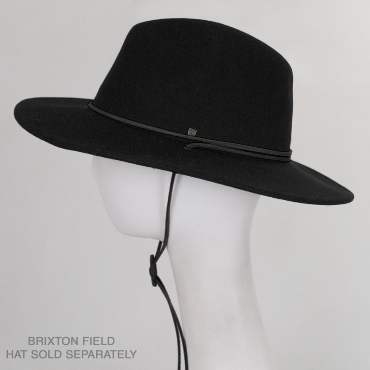 SunBody Hats | Leather Stampede String Chin Strap | 602615 | profile | BLACK