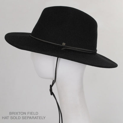SunBody Hats | Leather Stampede String Chin Strap | 602615 | profile | BLACK
