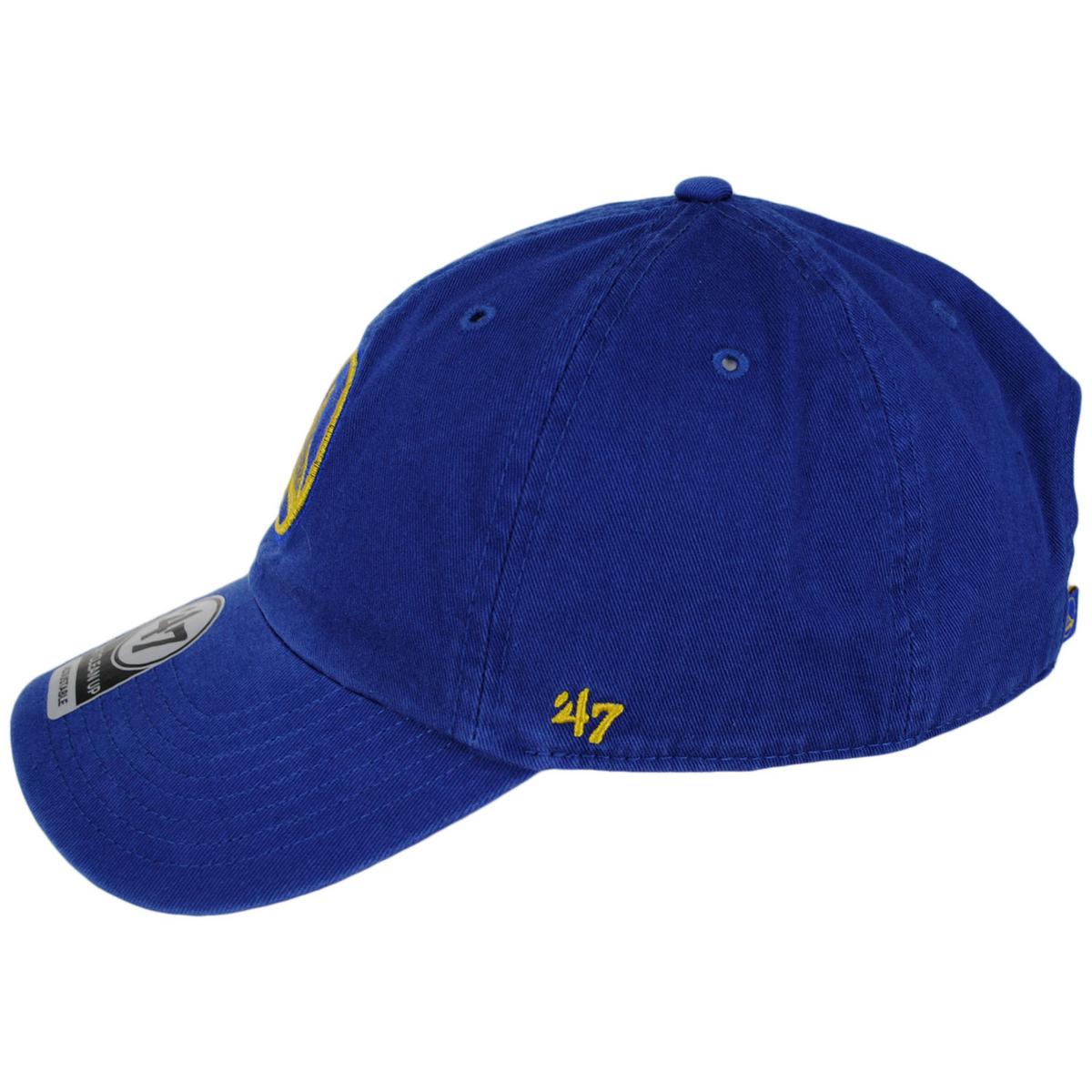 47 Brand | Golden State Warriors NBA Clean Up Strapback Baseball Cap Dad Hat | 203963 | profile | ROYAL