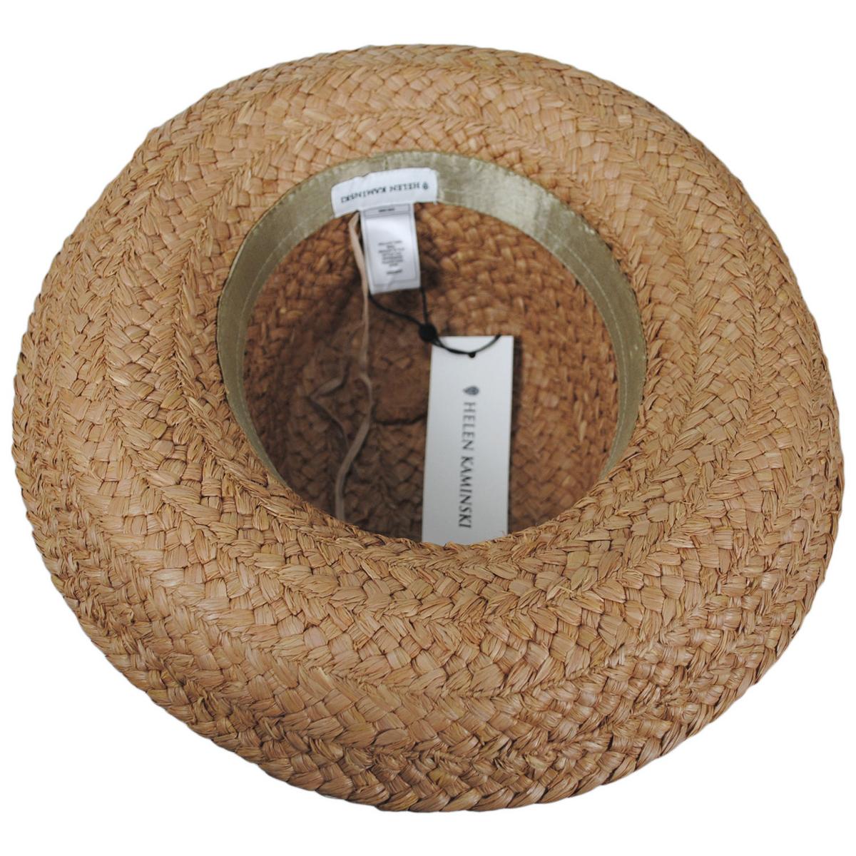 Helen Kaminski | Classic 5 Raffia Wide Braid Sun Hat | 120802 | under | NOUGAT/BLACK