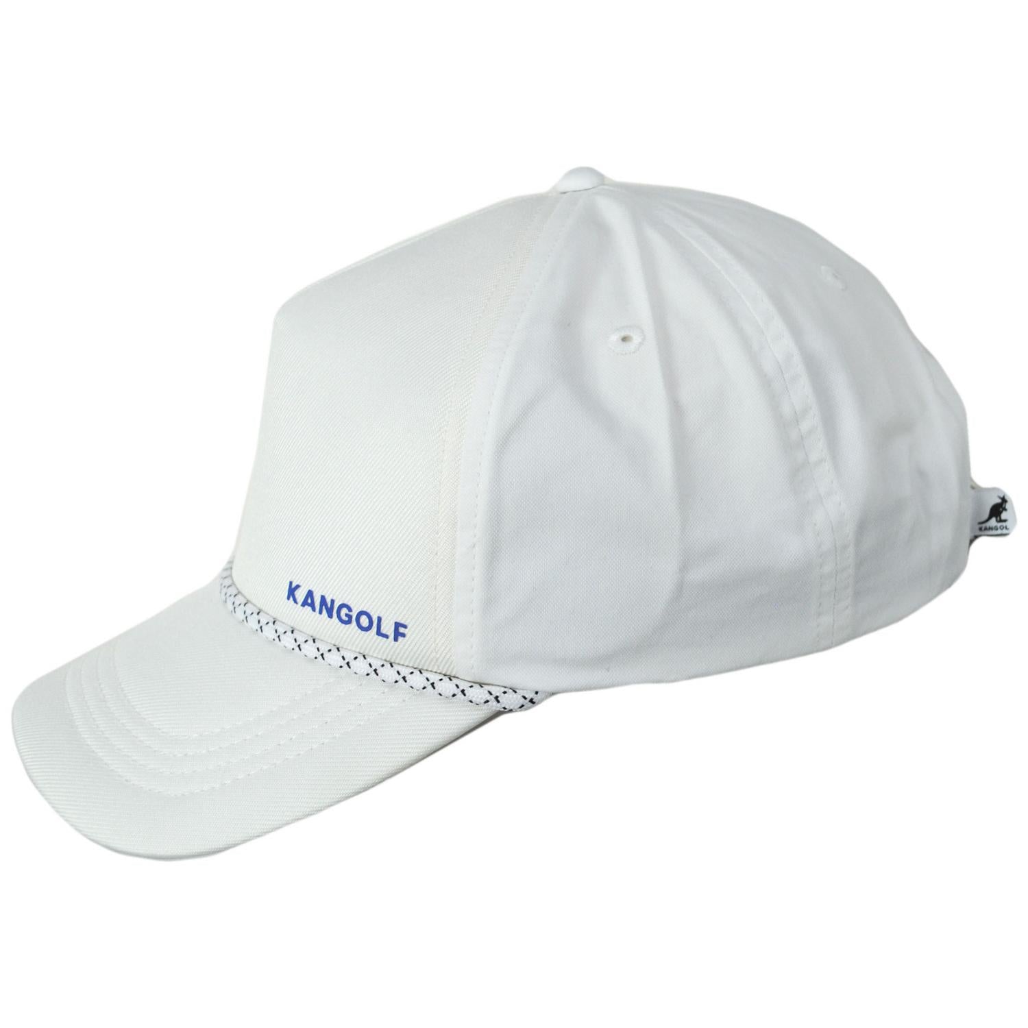Kangol | Kangolf Cotton Blend Snapback Baseball Cap | 201143 | profile | WHITE