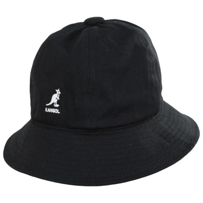 Kangol | Washed Cotton Casual Bucket Hat | 185804 | lead | BLACK
