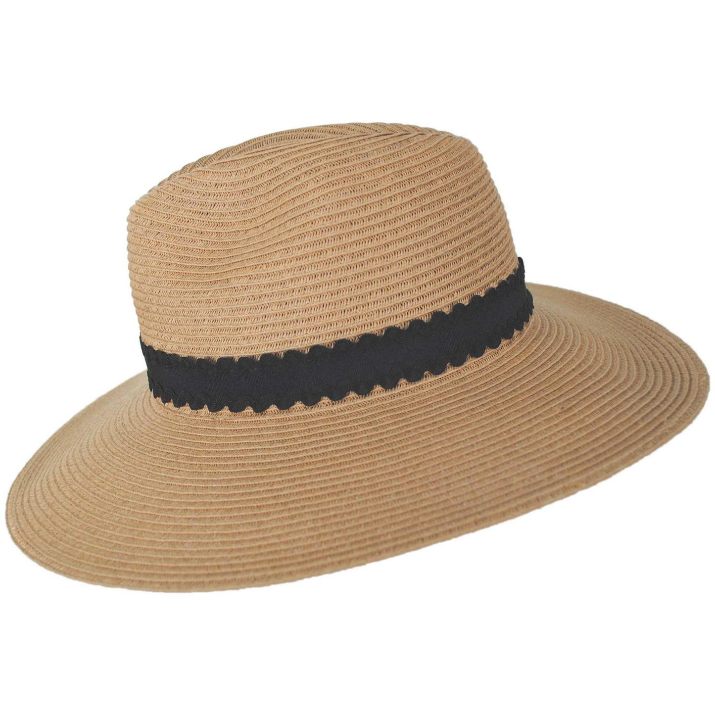 Physician Endorsed | Avery Toyo Straw Fedora Hat | 102646 | profile | TOAST/BLACK