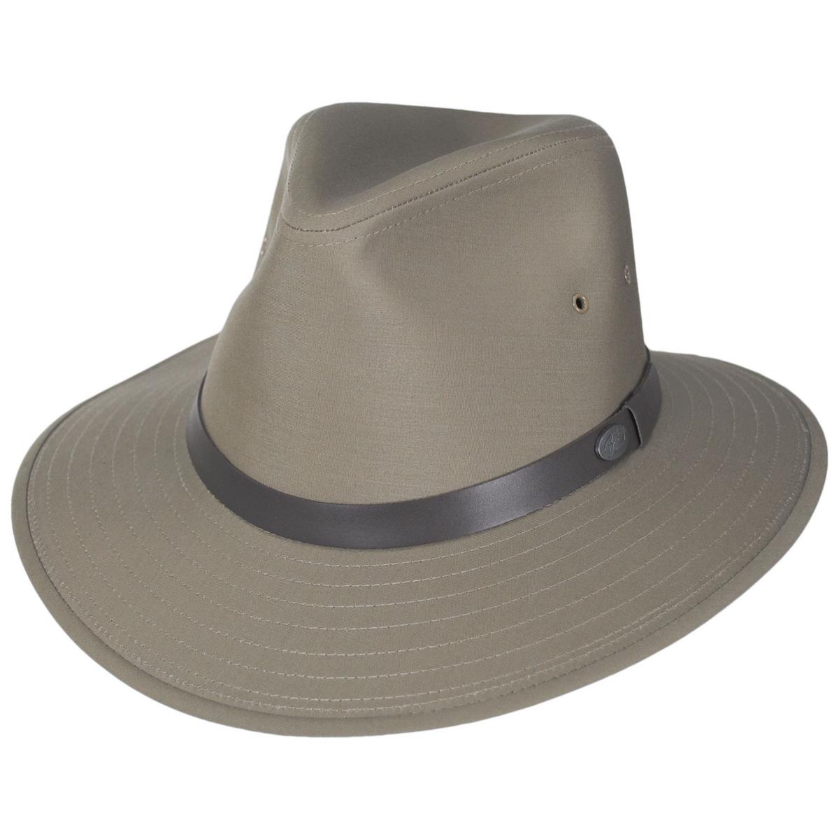 Bailey 1922 | Dalton Cotton Blend Rain Safari Fedora Hat | 147433 | lead | TAN