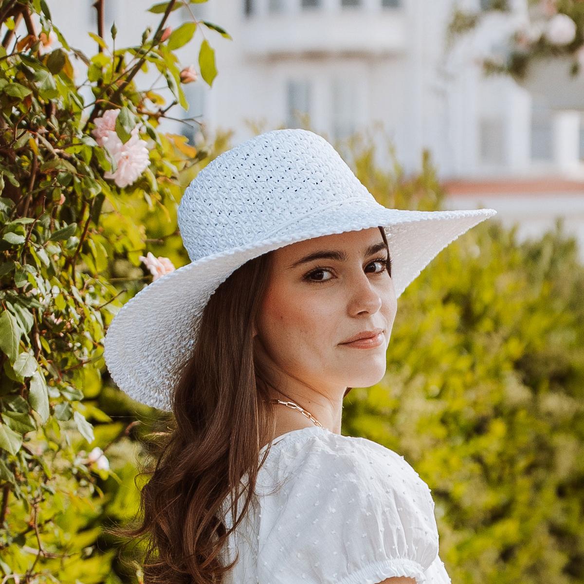 Soleil Crochet Toyo Straw Swinger Sun Hat