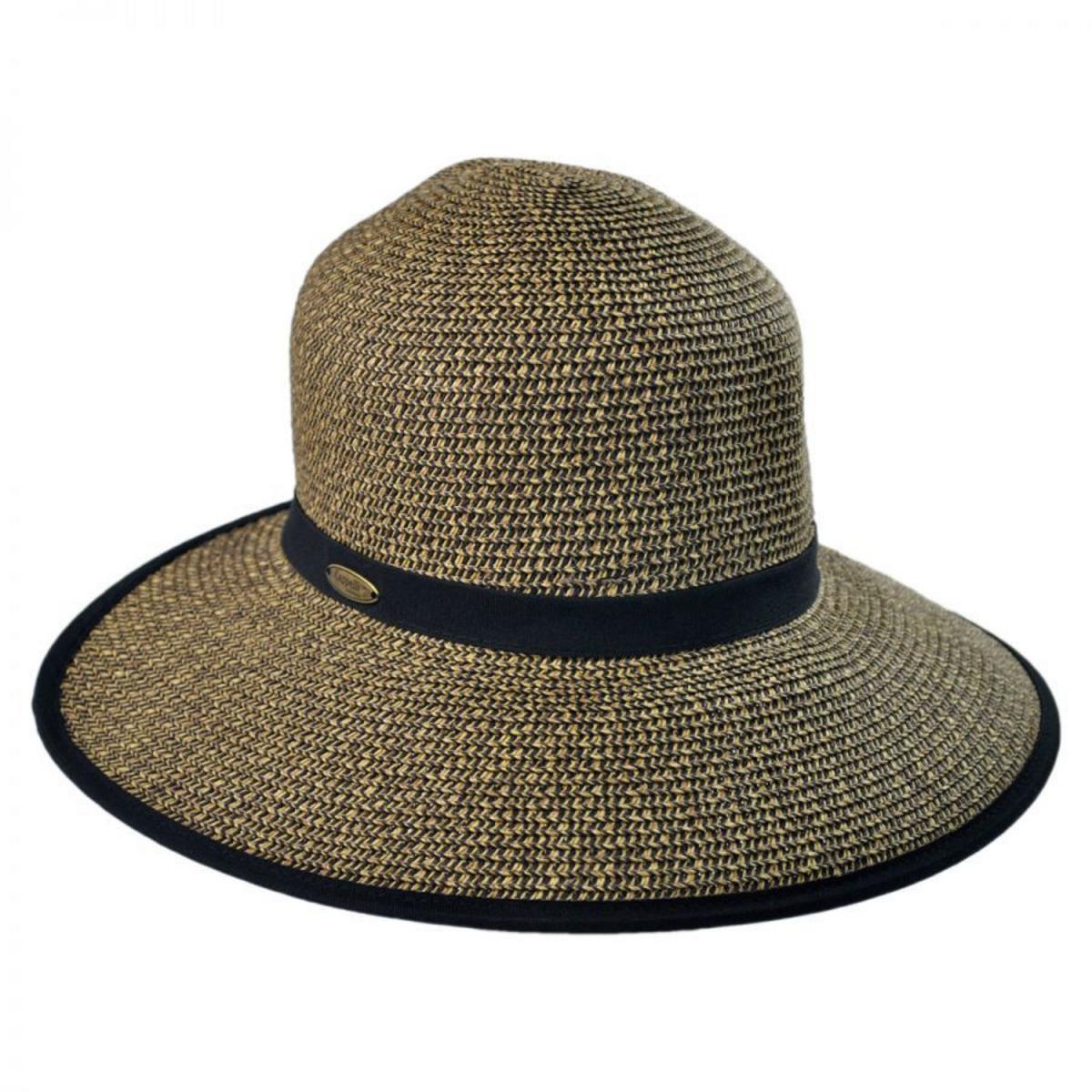 Cappelli | Toyo Straw Braid Facesaver Hat | 101201 | lead | COFFEE