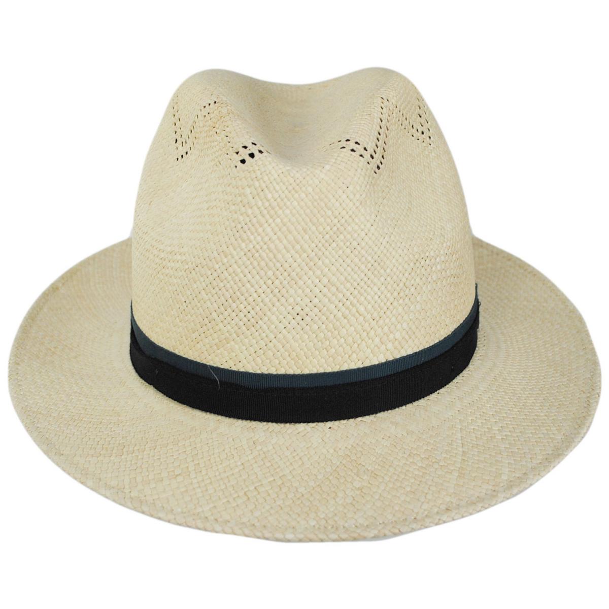 Bailey 1922 | Arion Panama Straw Fedora Hat | 127731 | front | NATURAL