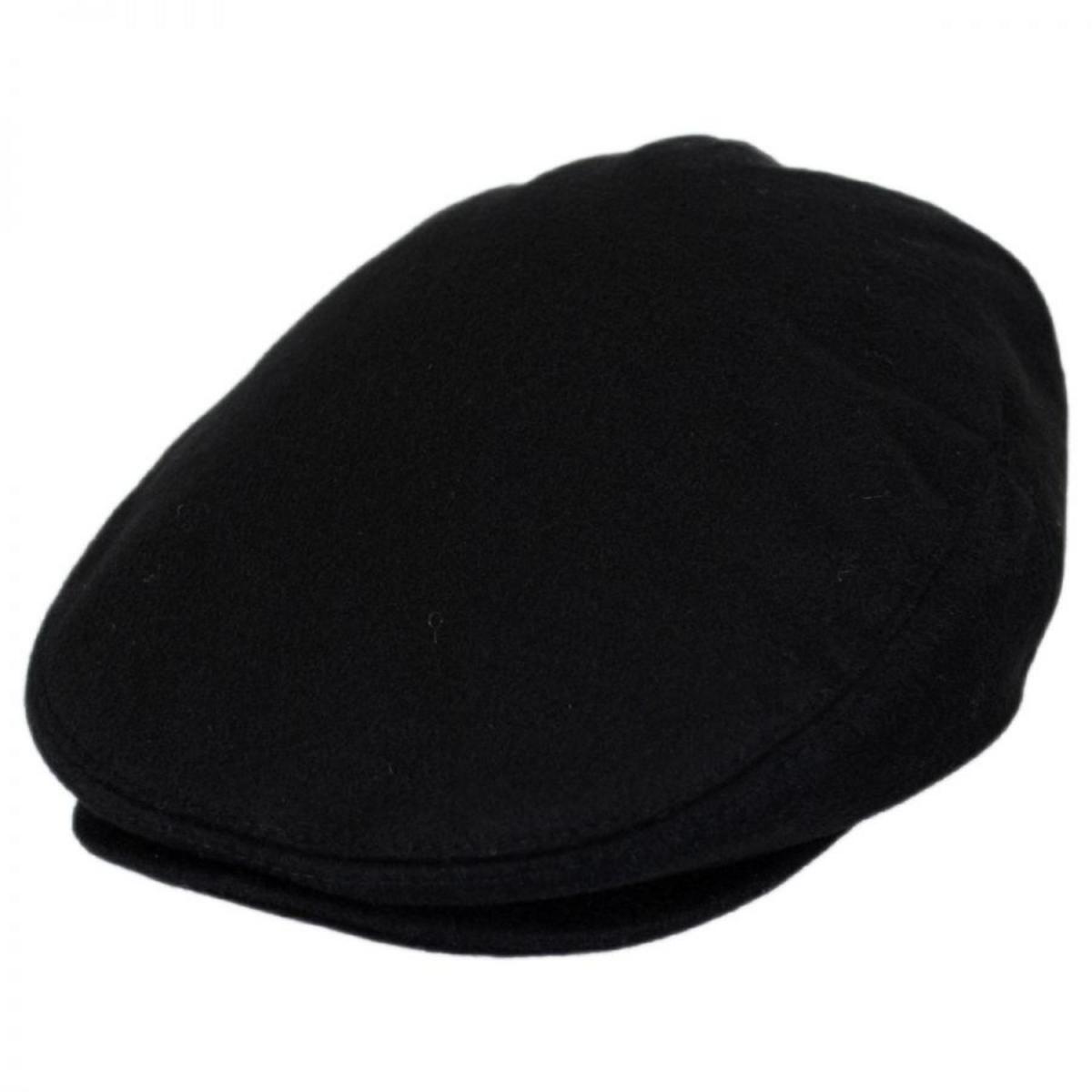 Jaxon Hats | Pure Wool Ivy Cap | 167768 | lead | BLACK
