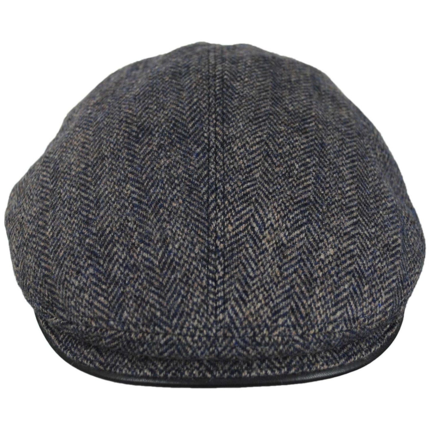 Scala | Dillon Wool Blend Herringbone Ivy Cap | 160164 | front | NAVY