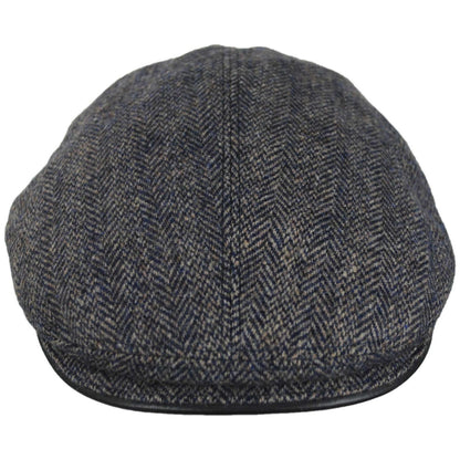 Scala | Dillon Wool Blend Herringbone Ivy Cap | 160164 | front | NAVY
