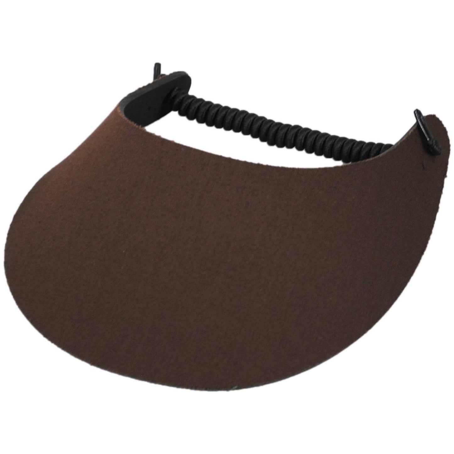The Incredible Sunvisor | Springlace Solid Sunvisor | 196351 | lead | CHOCOLATE