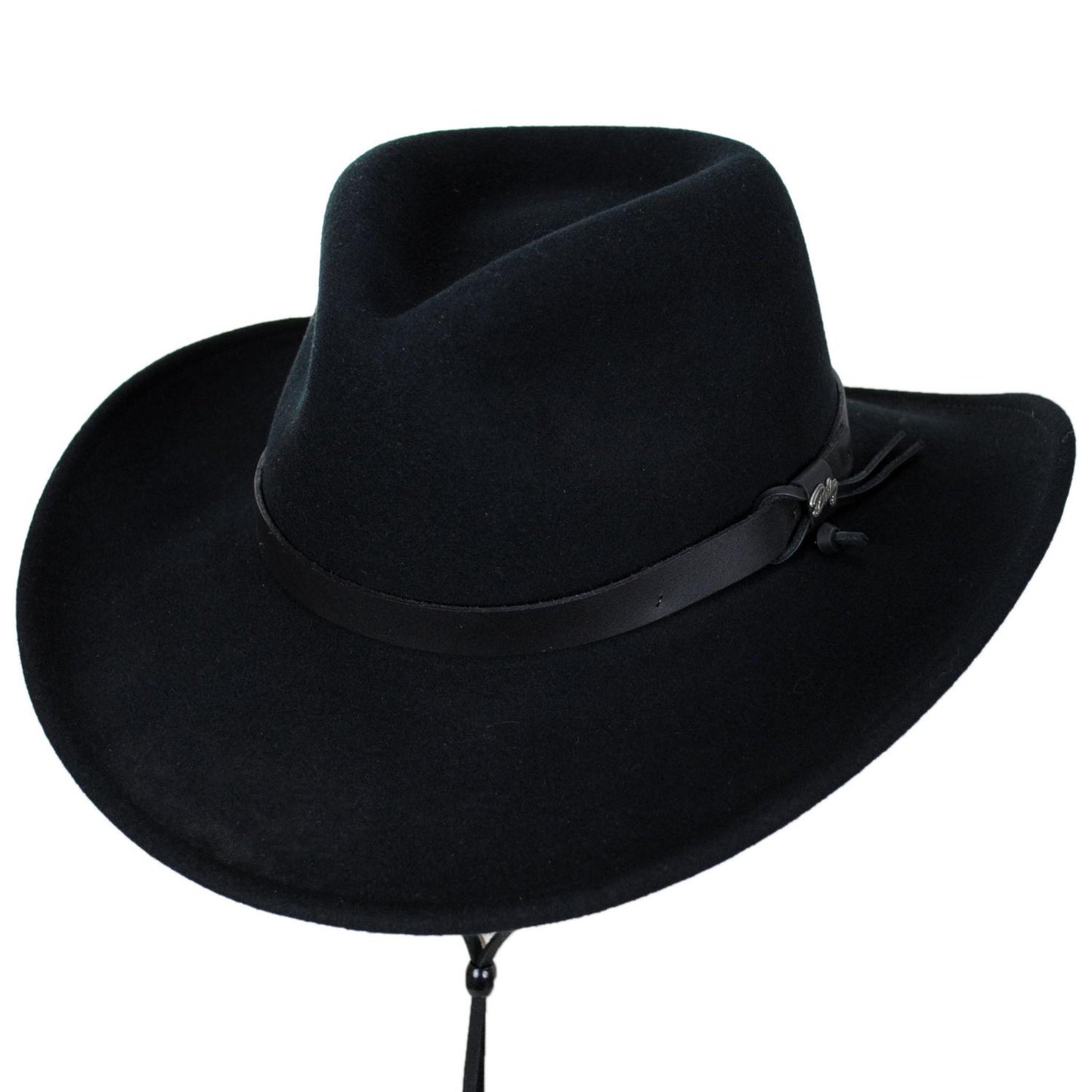 Bailey Western | Morgan Crushable Wool LiteFelt Western Hat | 130154 | lead | BLACK