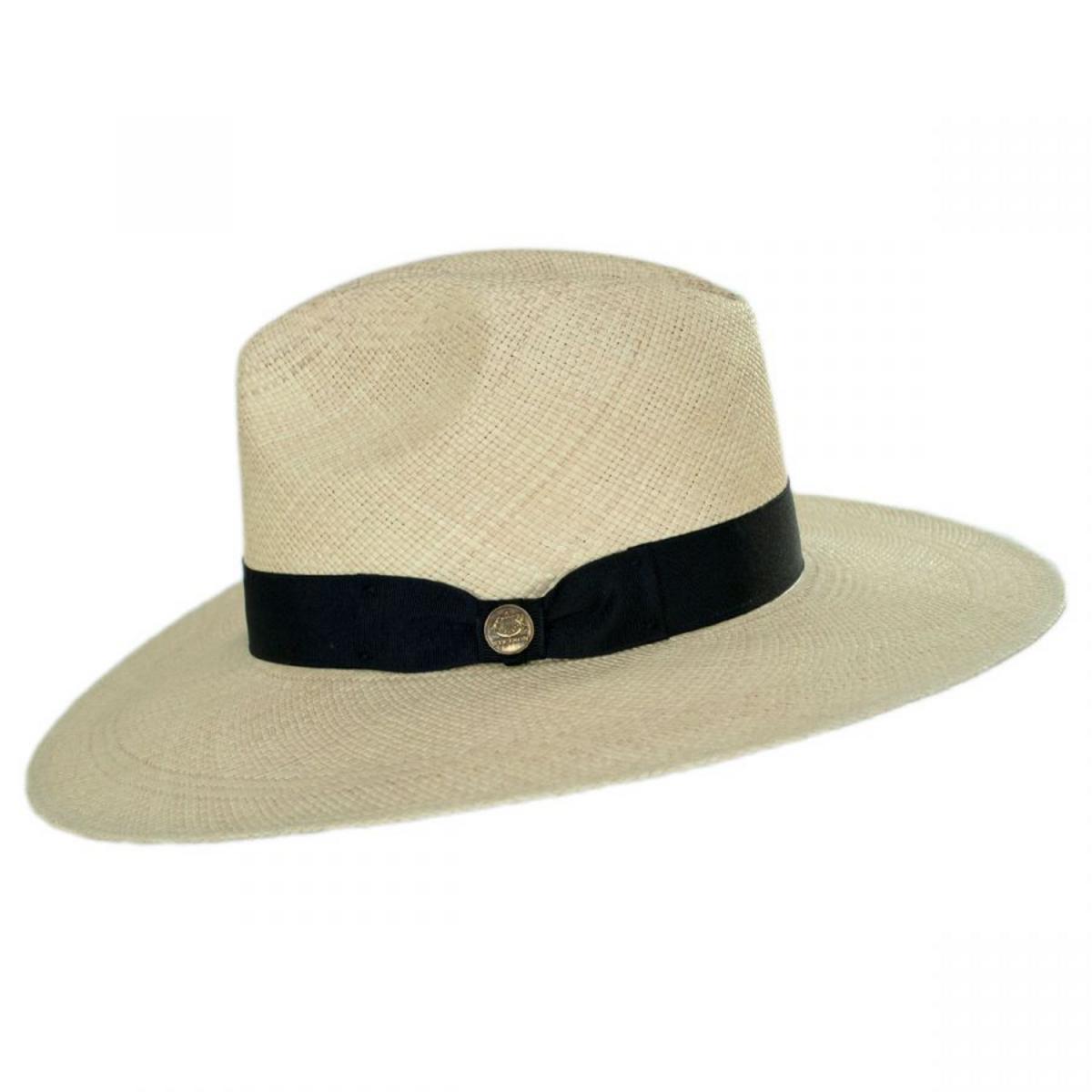 Stetson | Naturalist Wide Brim Panama Straw Fedora Hat | 127006 | profile | NATURAL