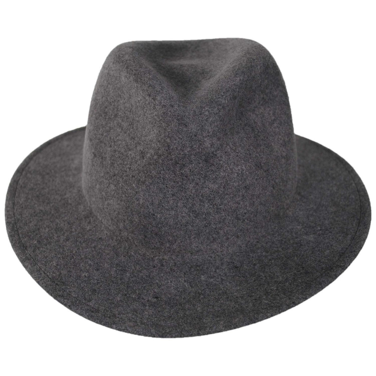 Betmar | Cali Wool LiteFelt Fedora Hat | 123174 | front | SLATE MIX