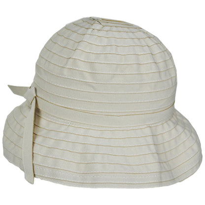 Jeanne Simmons | Roller Ribbon Cotton Blend Sun Hat | 106509 | profile | BEIGE