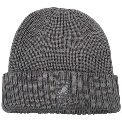 Kangol | Merino Wool Rib Beanie Hat | 500405 | lead | GROUNDING GREY