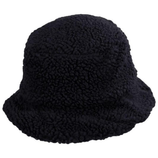 Scala | Kirsten Berber Fleece Bucket Hat | 106431 | lead | BLACK