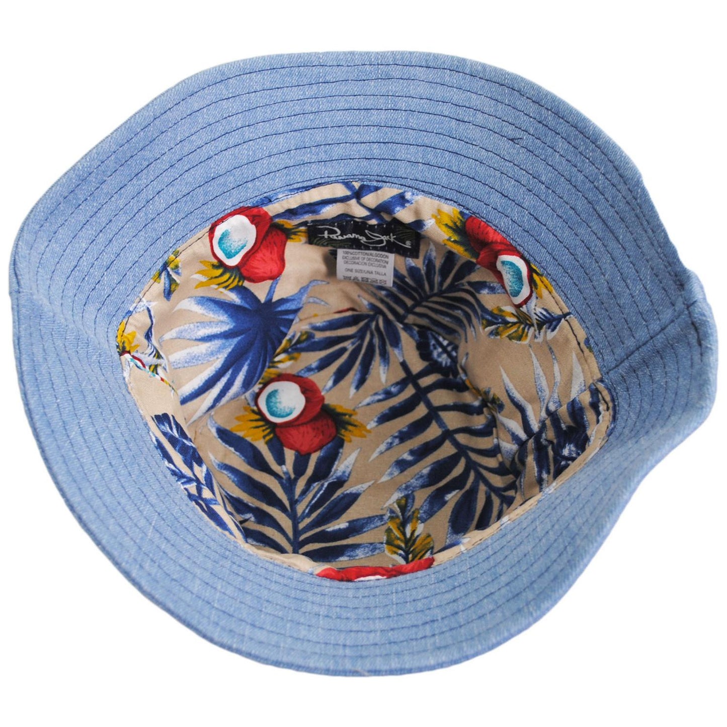 Panama Jack | Fantasia Denim Bucket Hat | 110404 | under | DENIM BLUE