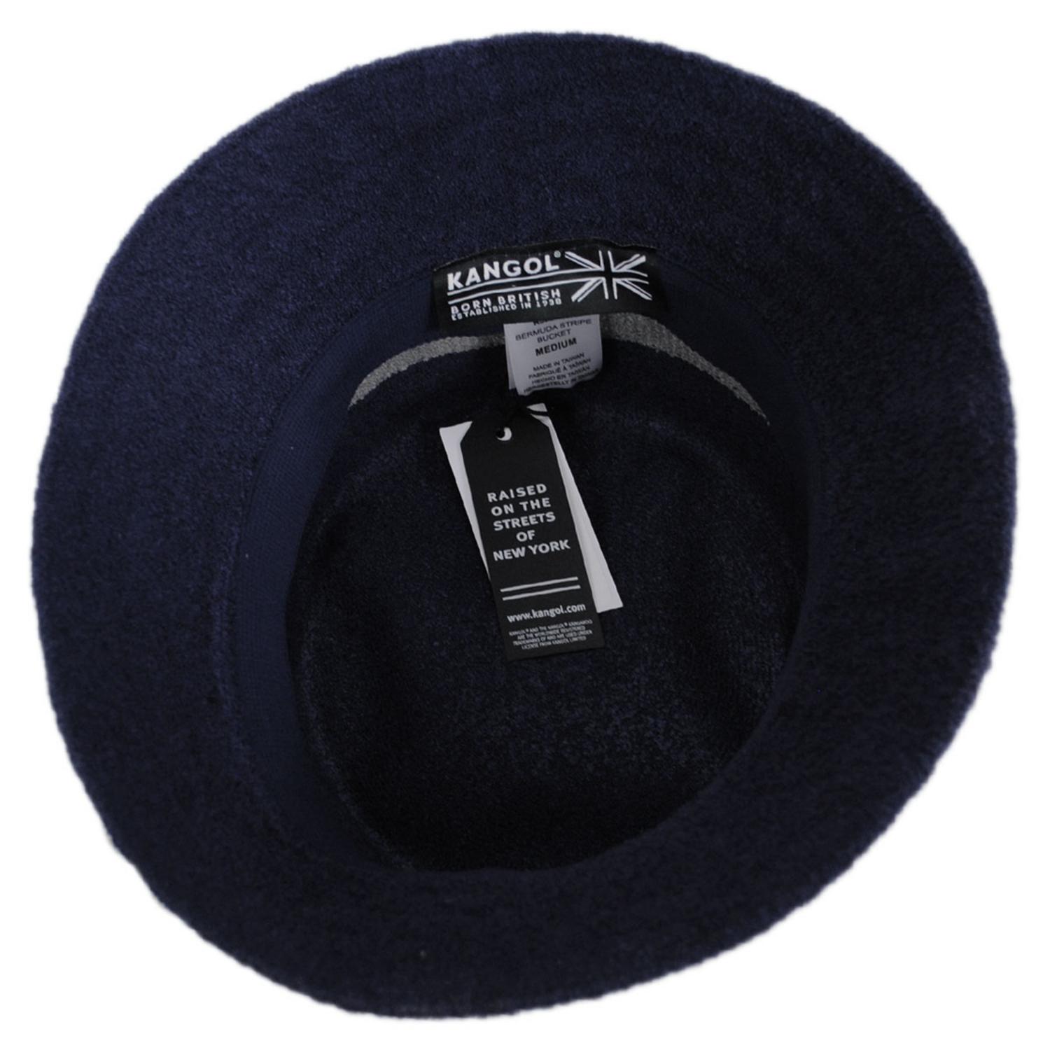 Kangol | Bermuda Stripe Bucket Hat | 185729 | under | NAVY