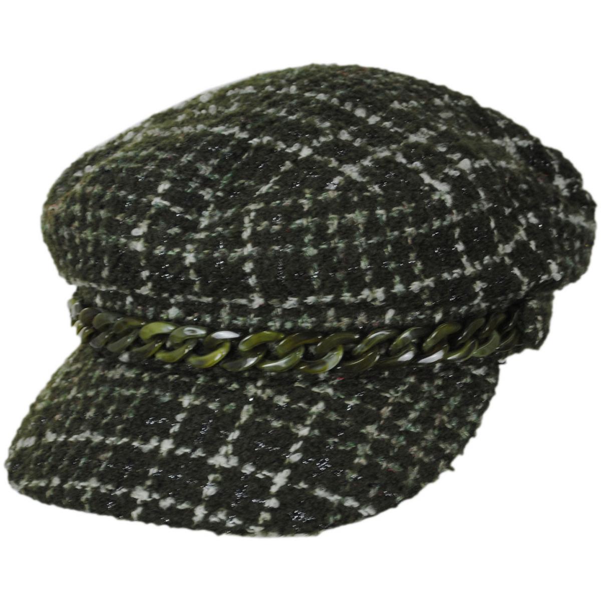 San Diego Hat Company | Emmy Lou Tweed Cabbie Cap | 108655 | lead | GREEN