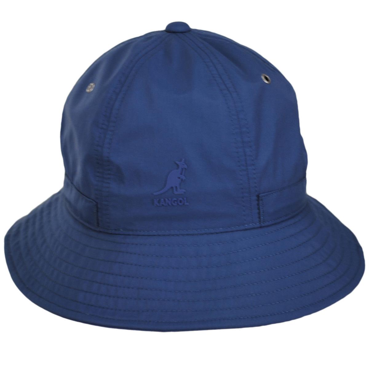 Kangol | Park Life Nylon Casual Bucket Hat | 185825 | front | DARK DENIM BLUE