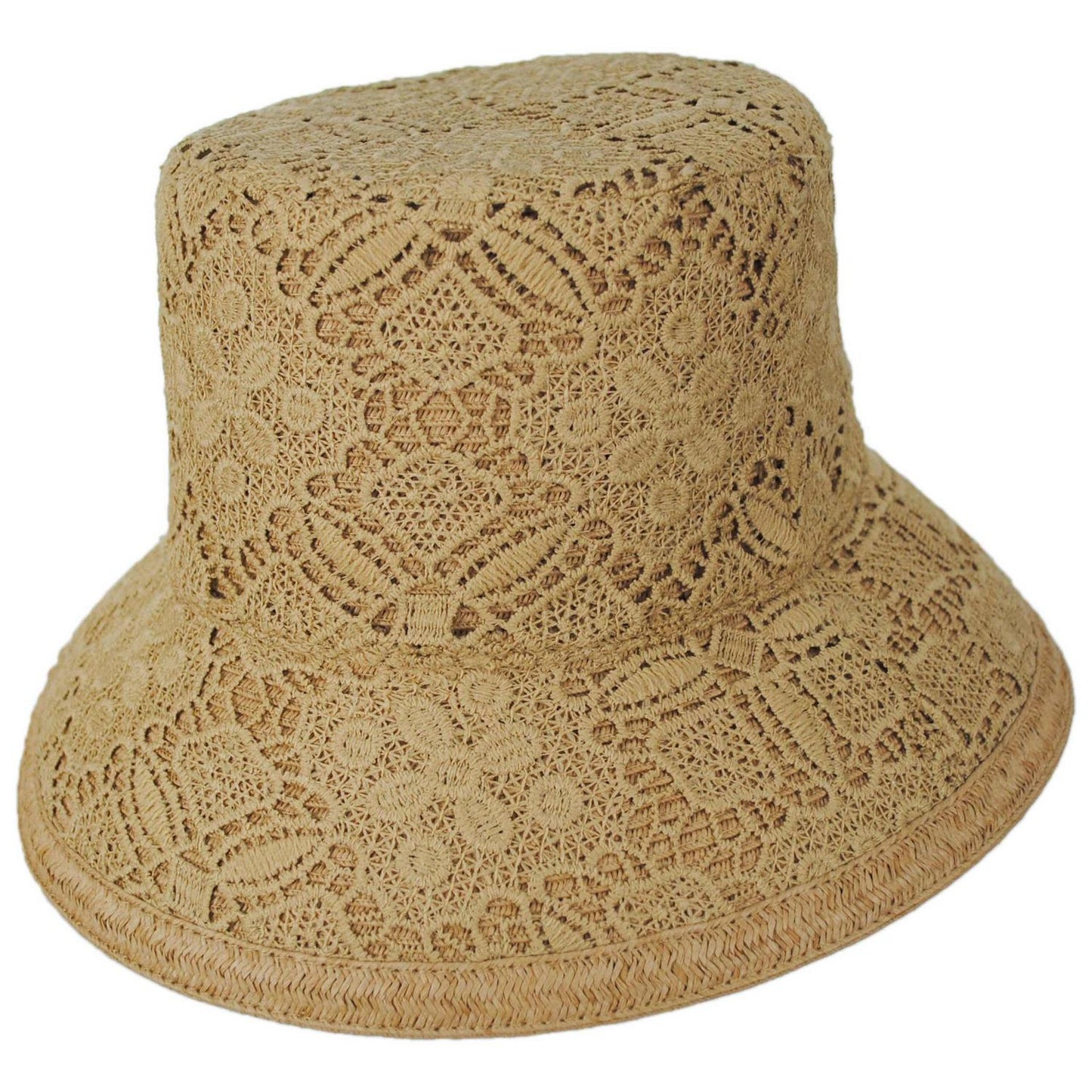 Jeanne Simmons | Cordon Toyo Straw Bucket Hat | 101820 | lead | TAN