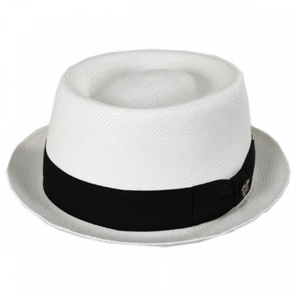 Bigalli | Panama Straw Pork Pie Hat | 129214 | lead | WHITE