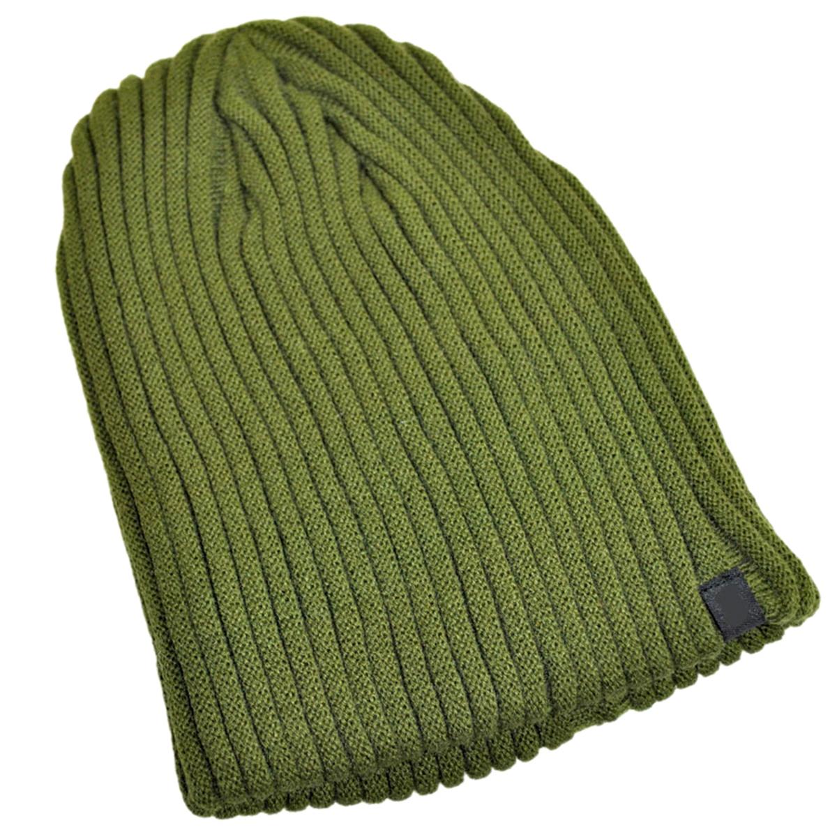 Jaxon Hats | Rib Knit Beanie Hat | 502903 | lead | OLIVE GREEN