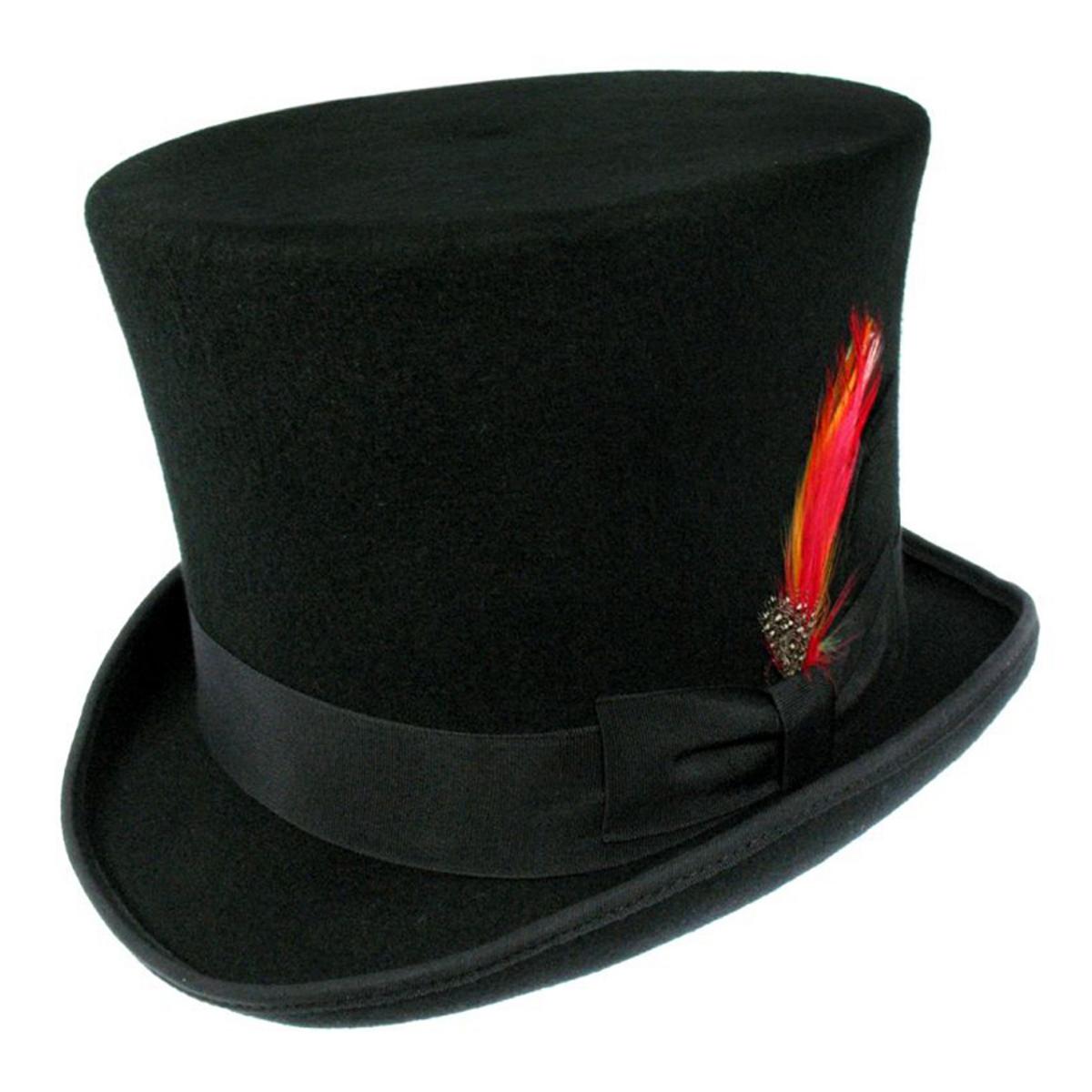 Jaxon Hats | Wholesale Victorian Wool Felt Top Hat B2B Pre-Pack | B2B193900 | lead | BLACK