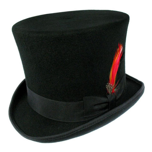 Jaxon Hats | Wholesale Victorian Wool Felt Top Hat B2B Pre-Pack | B2B193900 | lead | BLACK