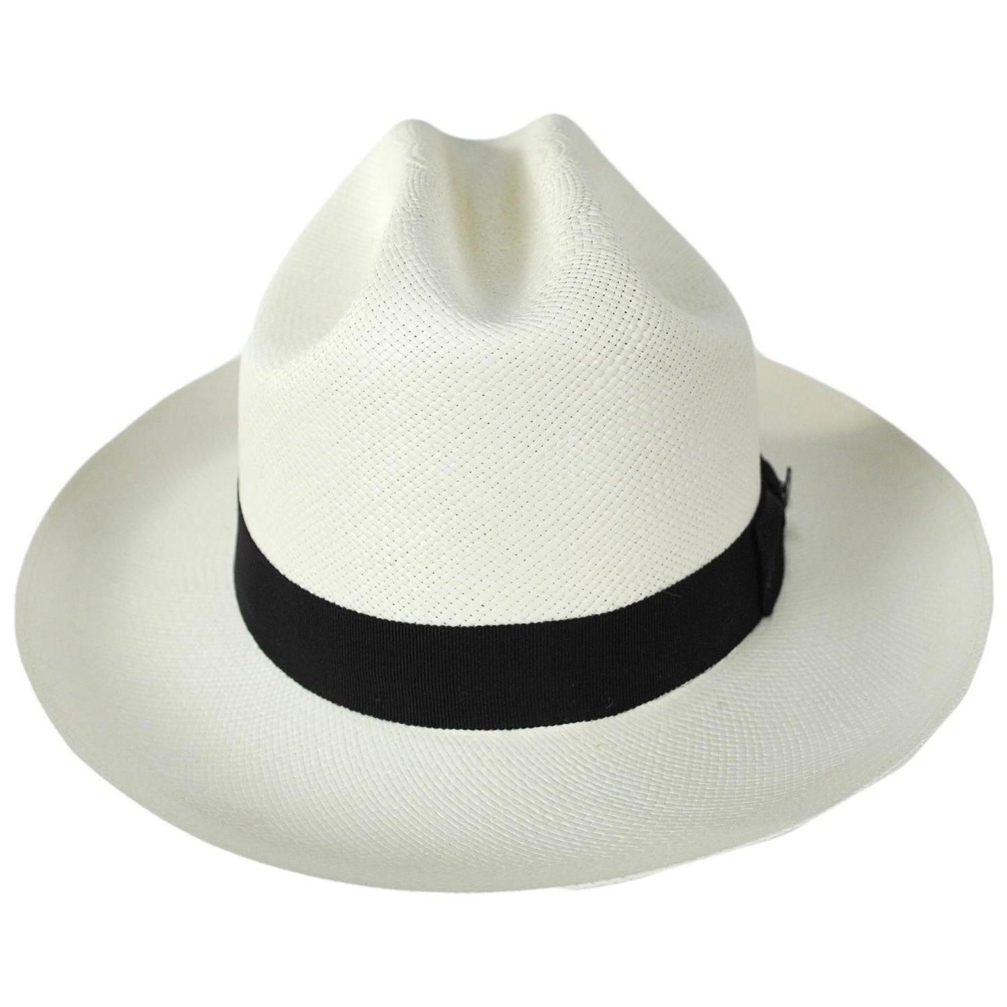 Jaxon Hats | Open Road Grade 8 Panama Straw Western Hat | 127150 | front | BLEACH
