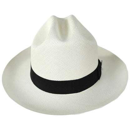 Jaxon Hats | Open Road Grade 8 Panama Straw Western Hat | 127150 | front | BLEACH