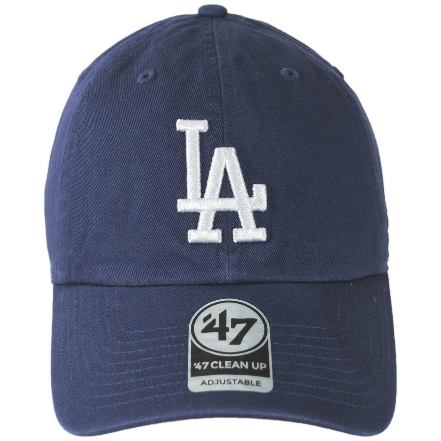 47 Brand | Los Angeles Dodgers MLB Clean Up Strapback Baseball Cap Dad Hat | 203042 | front | VINTAGE NAVY