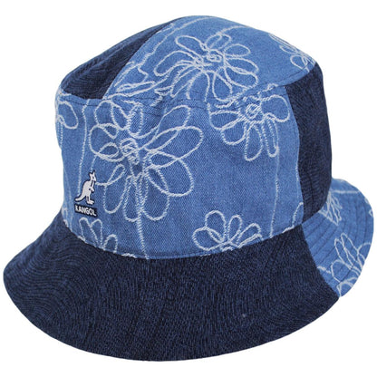 Kangol | Patchwork Mashup Denim Cotton Bucket Hat | 185777SS25 | lead | MEDIUM BLUE FLORAL