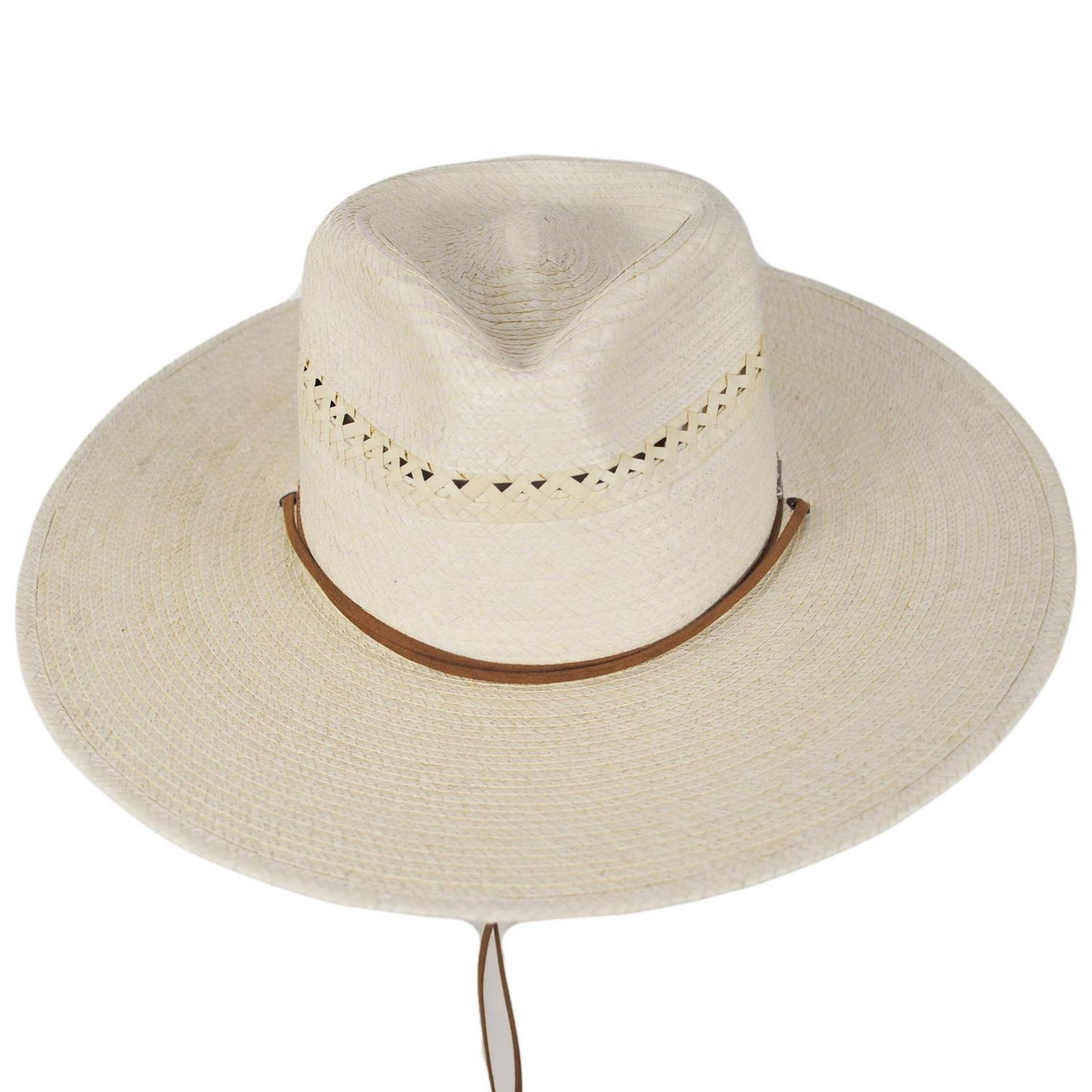 BRIXTON HATS | Beck Palm Straw Rancher Fedora Hat | 128367 | front | NATURAL