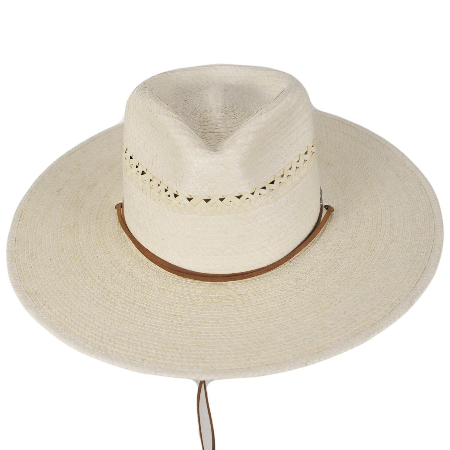 BRIXTON HATS | Beck Palm Straw Rancher Fedora Hat | 128367 | front | NATURAL