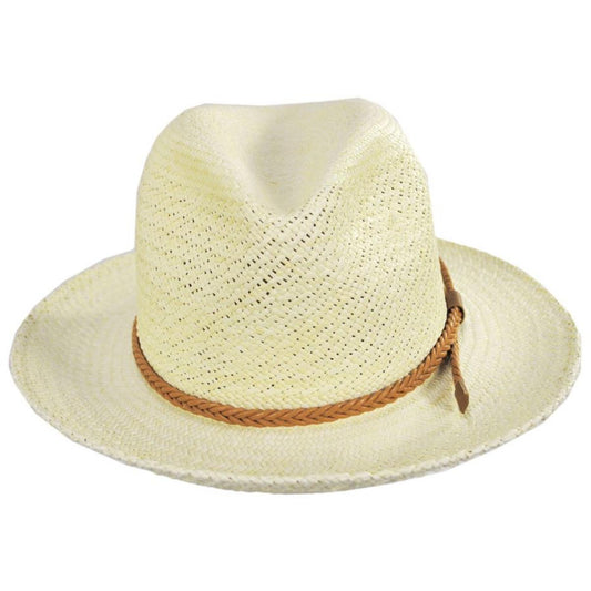Bailey 1922 | Crispin Panama Straw Fedora Hat | 127740 | front | NATURAL