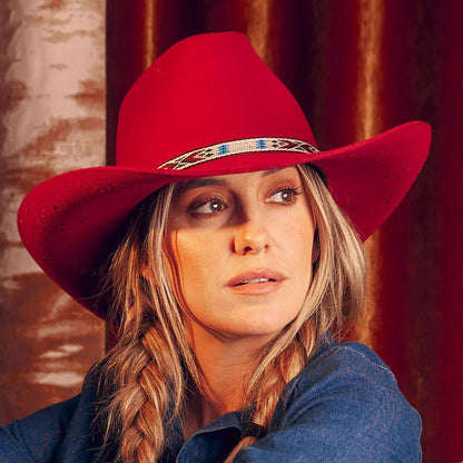 Charlie 1 Horse | Wild Horses Wool Felt Western Hat | 124967 | lsfone | RED